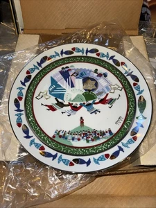 RARE Raphael ABECASSIS “The Silver Anniversary Plate" SIGNED Vtg 1990 (CHABAD) - Picture 1 of 6