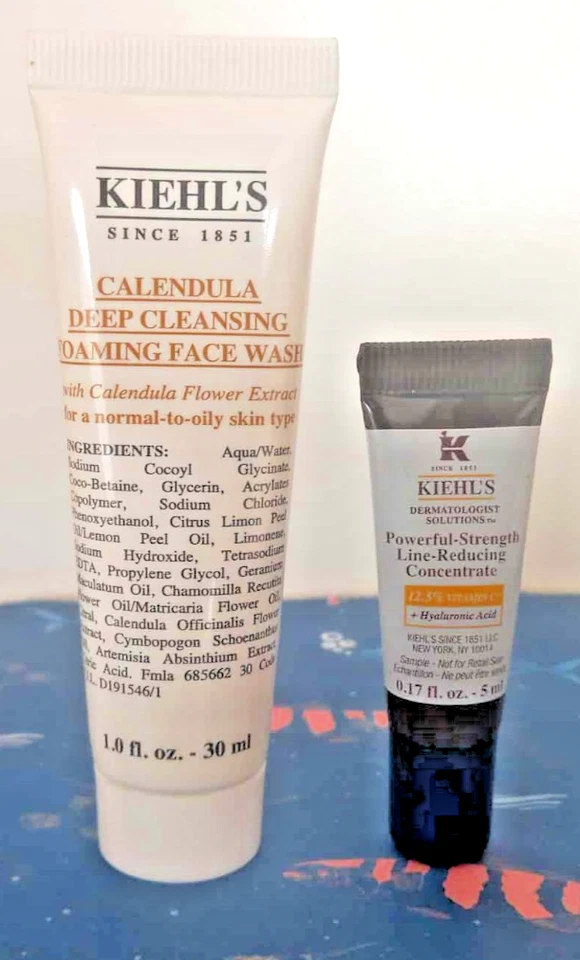 KIEHL'S CALENDULA DEEP CLEANSING 30ML&LINE REDUCING CONCENTRATE 5ML - Image 1 of 1