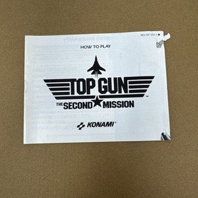 Top Gun: The Second Mission (Nintendo, 1990) NES solo manual