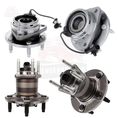 Conjunto de 4 cojinetes de cubo de rueda delantera trasera para Chevrolet Cobalt Saturn Aura tracción delantera Foto 1 de 4