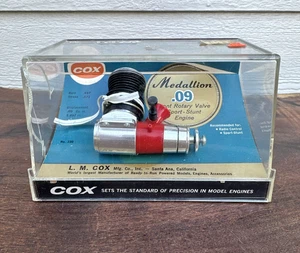 COX Medallion .09 Model 230 Front Rotary Valve Sport Stunt Engine 1.497cc VTG - Picture 1 of 14
