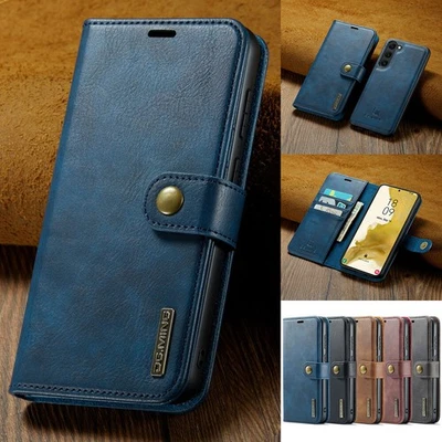 可拆卸二合一磁性皮革钱包式外壳 保护套 适合三星 S23 S22 S21 S20 — 第 1/4 张图片