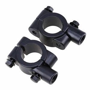 10mm Thread 22mm Motorcycle Rearview Handlebar Mirror Mount Holders Adapter Clam - Picture 1 of 8