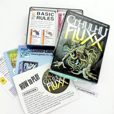 Cthulhu Fluxx Card Game 2019 Looney Labs Complete Open Box Investigate Eldritch - Image 1 of 4