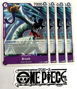 4x One Piece OP09-073 C Brook - Inglés - Juego - TCG - Como nuevo - Imagen 1 de 1