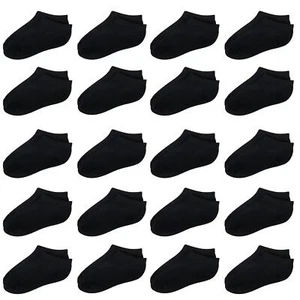 20 Pairs Toddler Kids Socks Half Cushion Low Cut Ankle Socks Boy Girl Athleti... - Picture 1 of 7