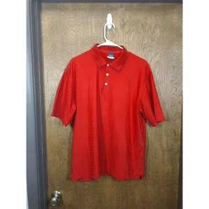 Nike Golf Herren Dri-Fit kurzärmeliges Poloshirt Gr. Large rot gestreift - Bild 1 von 7