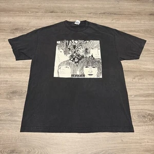 Vintage 2002 The Beatles Revolver Album Cover Faded Black T-Shirt Adult Size XL - Picture 1 of 6