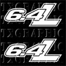 7.3 L LITER Engine Size Decal Sticker Ford PowerStroke V8 Turbo Diesel ...