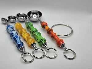 Colorful Acrylic Hand Crafted Measuring Spoon Set - Picture 1 of 10