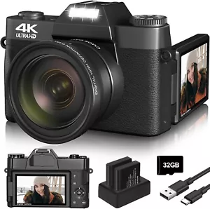 Fotocamera Digitale 4K per Fotografia Autofocus Vlogging YouTube... - Foto 1 di 1