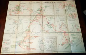 Russia-Japan War Map (Linen), Strategic Analysis 1911 Ex German Military Academy - Imagen 1 de 9