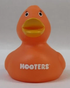 HOOTERS Orange Rubber Duck Ducky - Picture 1 of 7