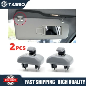 2Pcs Sun Visor Clips For Audi A4 A5 A7 Q3 Q5 B6 B7 B8 S4 S5 TT 8U0857562A Grey - Picture 1 of 8