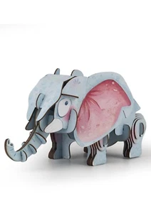 mierEdu BUILD 'N' SOUND 3D PUZZLE - African Elephant - Picture 1 of 2