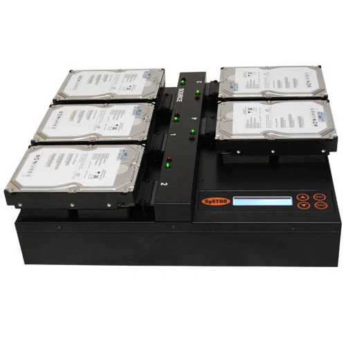 Systor 1:4 Flatbed SATA Hard Disk Drive HDD SSD Duplicator Sanitizer 36GB/Min - Image 1 of 4