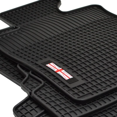 Logo Gummimatten Gummifußmatten passend für BMW Mini R56 ab Bj.2005-2014 rot