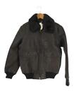 MILITARY Flight Jacket Size:38 Leather Brown G-1/766