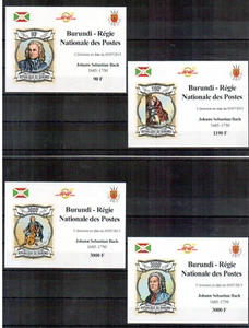 Burundi Michelnr. 2988 - 2992 B als Block postfrisch Bach ( Musik :38839) - Picture 1 of 2