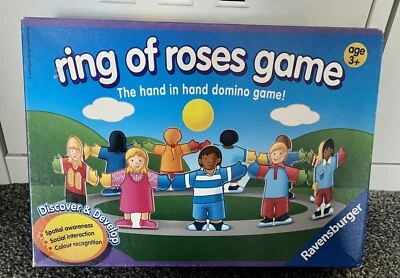 RING A RING OF ROSES hand in hand domino’s game Ravensburger 3+ 2010 Retro Play - Image 1 of 4