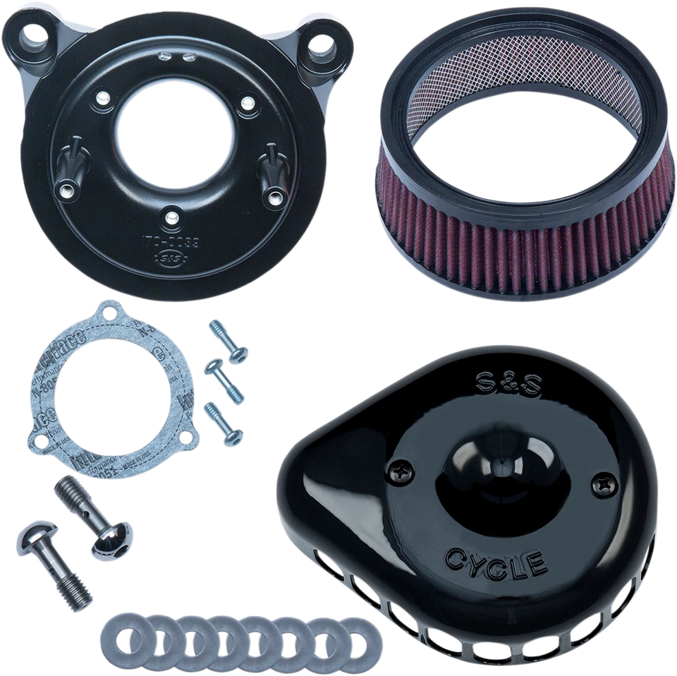 10-16 for Harley Electra Glide Ultra Limit Mini Teardrop Stealth Air Cleaner Kit - Image 1 of 1