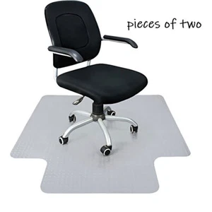1/2pc PVC Chair Floor Mat Studded Back with Lip for Pile Carpet 36" x 48" - Picture 1 of 9