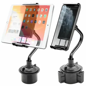 New Universal Adjustable Car Cup Holder Cell Phone Mount Samsung Galaxy iPhone - Picture 1 of 8