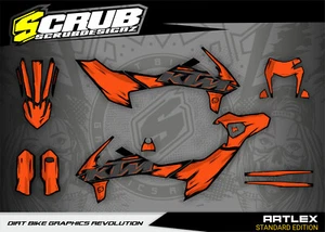 KTM Dekor SMC-R 690 2019 2020 2021 2022 2023 2024 Supermoto Grafik Aufkleber - Bild 1 von 14