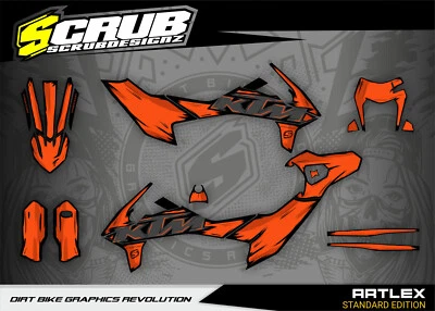 KTM Dekor SMC-R 690 2019 2020 2021 2022 2023 2024 Supermoto Grafik Aufkleber - Bild 1 von 4