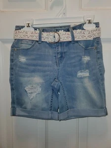 NWT Mudd Girls Bermuda Jean Shorts, Size 7, Retail $32.00 - Picture 1 of 2