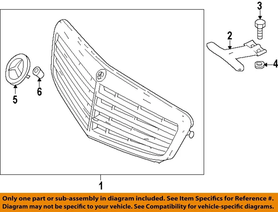 MERCEDES OEM 12-14 C250 Grille Components-Grille Support Plate 2048850736 - Image 1 of 1