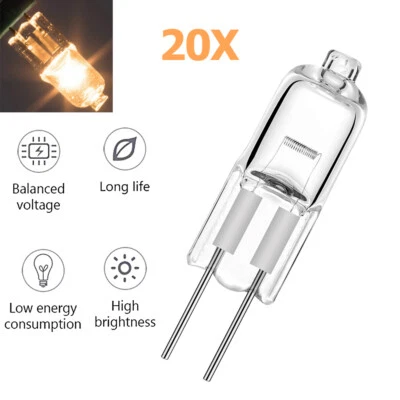 20X Halogen Bulb G4 12v 20w Lamp White 360°Lighting Car Light Chandelier Decor - Image 1 of 4