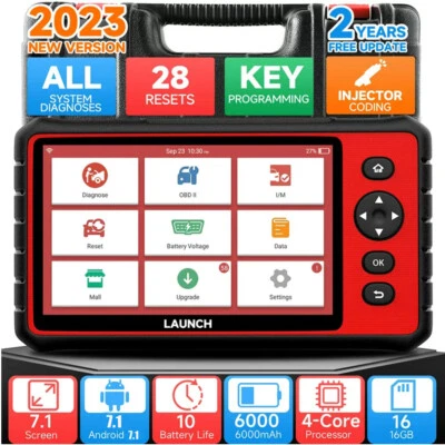 Launch CRP909 OBD2 Scanner All System Diagnostic Tool IMMO Injector Coding TPMS Foto 1 de 4