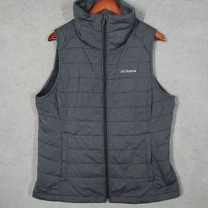 Columbia Vest Mens XL Gray Outdoor Hiking Camping Gorpcore Pockets Logo Outdoor - Bild 1 von 10