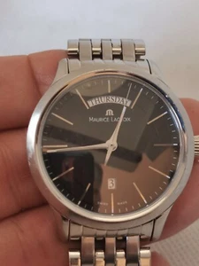 MAURICE LACROIX Les Classiques Day-Date Watch Quartz Men's 38mm very condition - Picture 1 of 8
