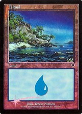 MTG - Invasion - Island #337 - Foil - Various conditions