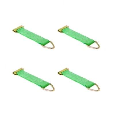 4x LOADCARE Spanngurt Zurrgurt Adaptergurt für Anker Kombi Schiene Zurrschiene