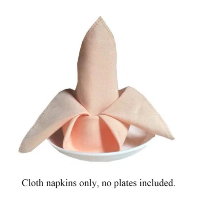 Dining Serviettes Napkin DIY Solid Color Reusable Kitchen Tea Towel Party Table - Image 1 of 4