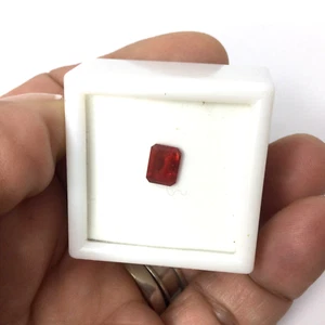 JTV 1.00CT Red Andesine Labradorite 8x6mm Rectangular Gemstone Jewelry Making - Picture 1 of 3