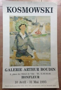 ERNEST-KOSMOWSKI 1993 AFFICHE ORIGINALE GALERIE ARTHUR BOUDIN PARIS - Picture 1 of 1