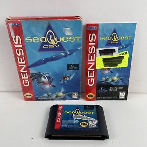 🔥Sea Quest DSV (Sega Genesis, 1994) Complete In Cardboard Box CIB TESTED!🔥