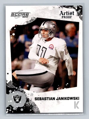 2010 Score #215 Sebastian Janikowski /32 Oakland Raiders - Image 1 of 2