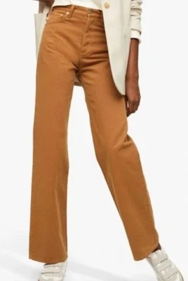 Pantalones de mezclilla KAIA MNG mango cintura alta, algodón sostenible, talla 6 US/36 cobre nuevos Foto 1 de 4