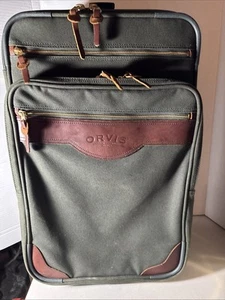 ORVIS BATTENKILL Canvas/Leder 24 Zoll auf Rädern aufrechtes Gepäck. Top. - Bild 1 von 14
