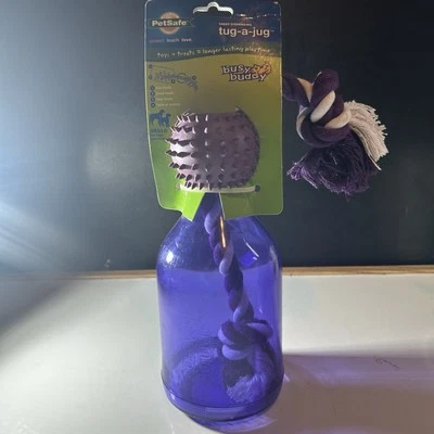 Rompecabezas dispensador de golosinas para perros tirador de una jarra seguro para mascotas juguete mediano/grande  Foto 1 de 4