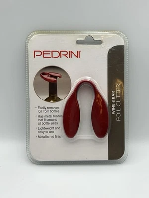 NUEVO Cortador de láminas de vino y barra Pedrini diseño italiano accesorio de vajilla rojo Foto 1 de 4