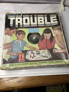 Trouble Pop-O-Matic Board Game Vintage Kohner No. 310 1969 Complete Works - Picture 1 of 3