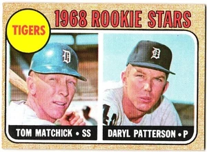 1968 Topps - 1968 estrellas novatas Tom Matchick, Daryl Patterson #113 (RC) (A) - Imagen 1 de 2