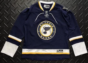 Camiseta deportiva alternativa vintage St. Louis Blues en blanco con logotipo de Reebok NHL talla grande - Imagen 1 de 7