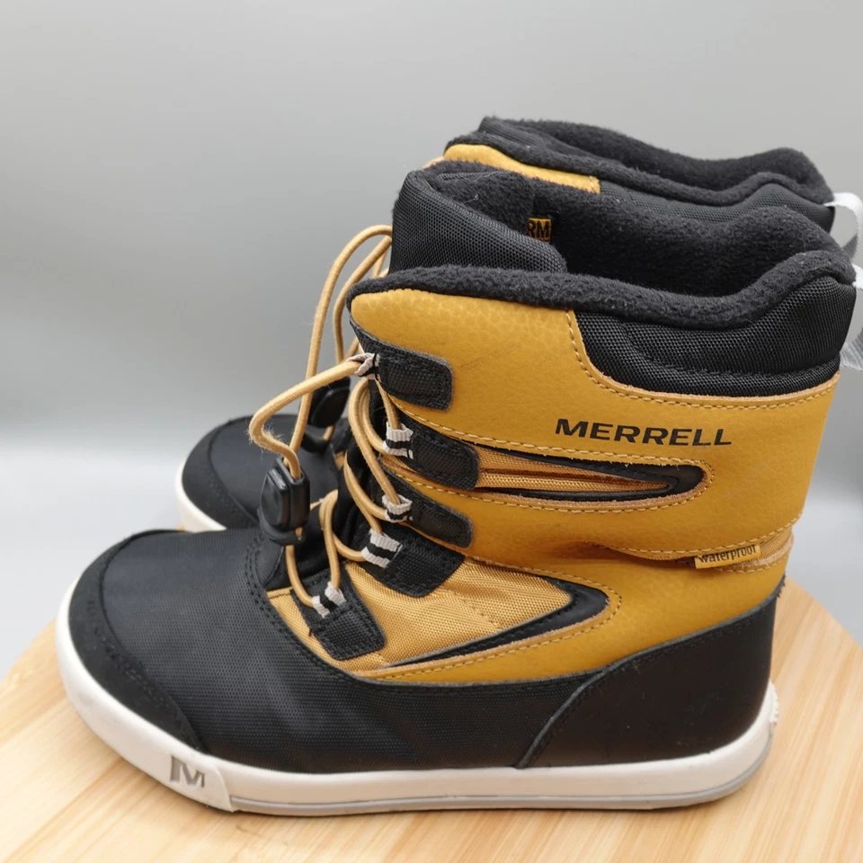 Botas Merrell Niño 5M Mujer 6.5 Media Pantorrilla Invierno Amarillo Cuero Con Cordones MK265185 Foto 1 de 4